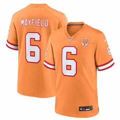 NFL Baker Mayfield Tampa Bay Buccaneers 50th Season Game Jersey - Creamsicle
