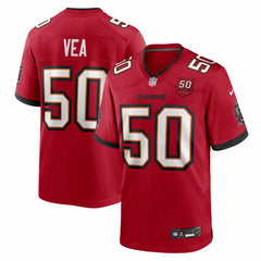 Vita Vea Tampa Bay Buccaneers 50th Season Team Game Jersey Red