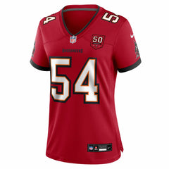 NFL Lavonte David Tampa Bay Buccaneers Women's 50th Anniversary Team Game Jersey - Red