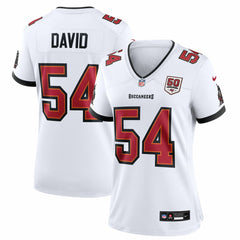 NFL Lavonte David Tampa Bay Buccaneers Women's 50th Anniversary White Game Jersey - White