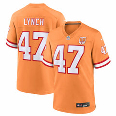 NFL John Lynch Tampa Bay Buccaneers 50th Season Game Jersey - Creamsicle