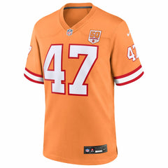 NFL John Lynch Tampa Bay Buccaneers 50th Season Game Jersey - Creamsicle
