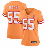 NFL Derrick Brooks Tampa Bay Buccaneers Women's 50th Season Game Jersey - Creamsicle