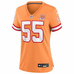 NFL Derrick Brooks Tampa Bay Buccaneers Women's 50th Season Game Jersey - Creamsicle