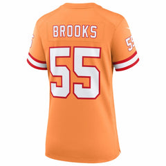 NFL Derrick Brooks Tampa Bay Buccaneers Women's 50th Season Game Jersey - Creamsicle