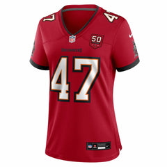 NFL John Lynch Tampa Bay Buccaneers Women's 50th Anniversary Team Game Jersey - Red