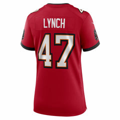 NFL John Lynch Tampa Bay Buccaneers Women's 50th Anniversary Team Game Jersey - Red