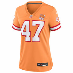 NFL John Lynch Tampa Bay Buccaneers Women's 50th Season Game Jersey - Creamsicle