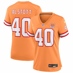 NFL Mike Alstott Tampa Bay Buccaneers Women's 50th Season Game Jersey - Creamsicle
