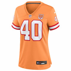NFL Mike Alstott Tampa Bay Buccaneers Women's 50th Season Game Jersey - Creamsicle