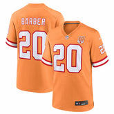 NFL Ronde Barber Tampa Bay Buccaneers 50th Season Game Jersey - Creamsicle