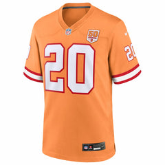 NFL Ronde Barber Tampa Bay Buccaneers 50th Season Game Jersey - Creamsicle