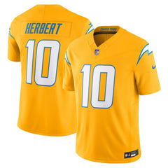 NFL Justin Herbert Los Angeles Chargers Alternate Charger Power Vapor F.U.S.E. Limited Jersey - Gold