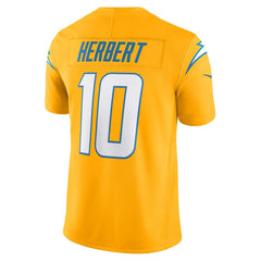 NFL Justin Herbert Los Angeles Chargers Alternate Charger Power Vapor F.U.S.E. Limited Jersey - Gold