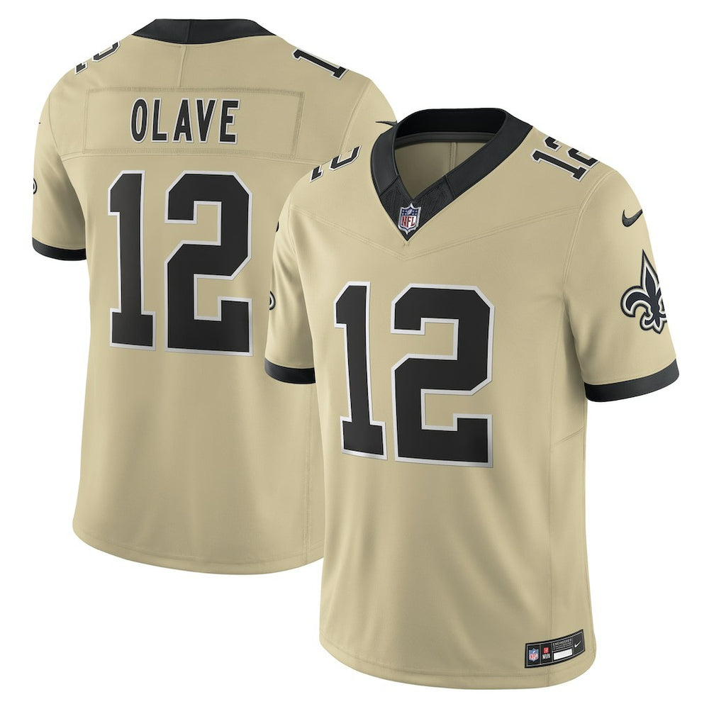 NFL Chris Olave New Orleans Saints Gameday Golds Alternate Vapor F.U.S.E. Limited Jersey - Gold