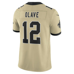 NFL Chris Olave New Orleans Saints Gameday Golds Alternate Vapor F.U.S.E. Limited Jersey - Gold