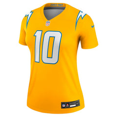 Justin Herbert Los Angeles Chargers Women's Alternate Charger Power Legend Player Performance Top Gold