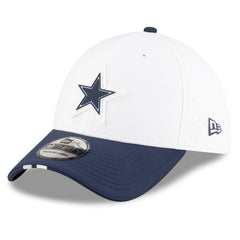 Dallas Cowboys New Era 2025 NFL Training Camp 39THIRTY Flex Hat White/Navy