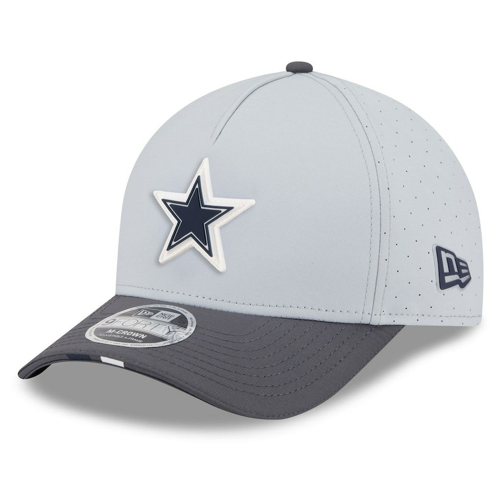 Dallas Cowboys New Era 2025 NFL Training Camp A-Frame 9FORTY Adjustable Hat Gray/Graphite