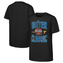 NHL St. Louis Blues Youth 2025 NHL Winter Classic Game Day T-Shirt - Black