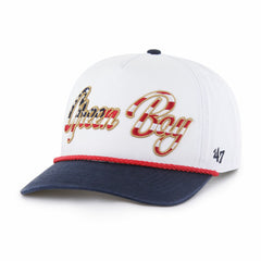Green Bay Packers '47 Patriotic Overhand Hitch Adjustable Hat White
