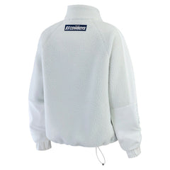 Dallas Cowboys WEAR by Erin Andrews Women's Polar Fleece Half-Zip Jacket White