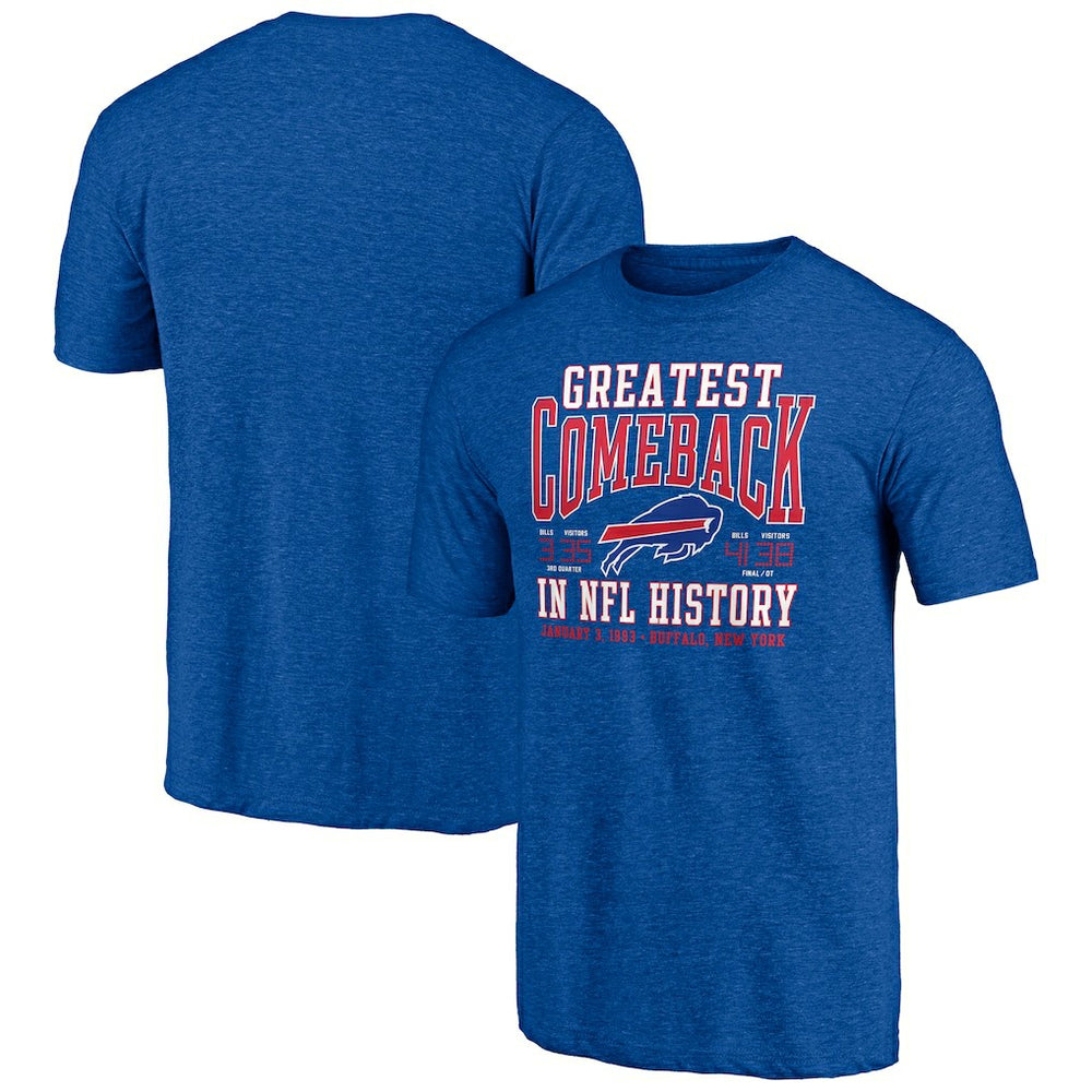 Buffalo Bills Vintage Tri-Blend T-Shirt Royal