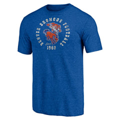 Denver Broncos Vintage Tri-Blend T-Shirt Royal