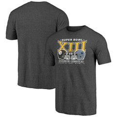 Pittsburgh Steelers Vintage Tri-Blend T-Shirt Charcoal
