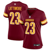 NFL Marshon Lattimore Washington Commanders Women's Team Game Jersey - Burgundy