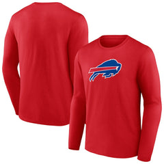 Buffalo Bills Primary Logo Long Sleeve T-Shirt Red