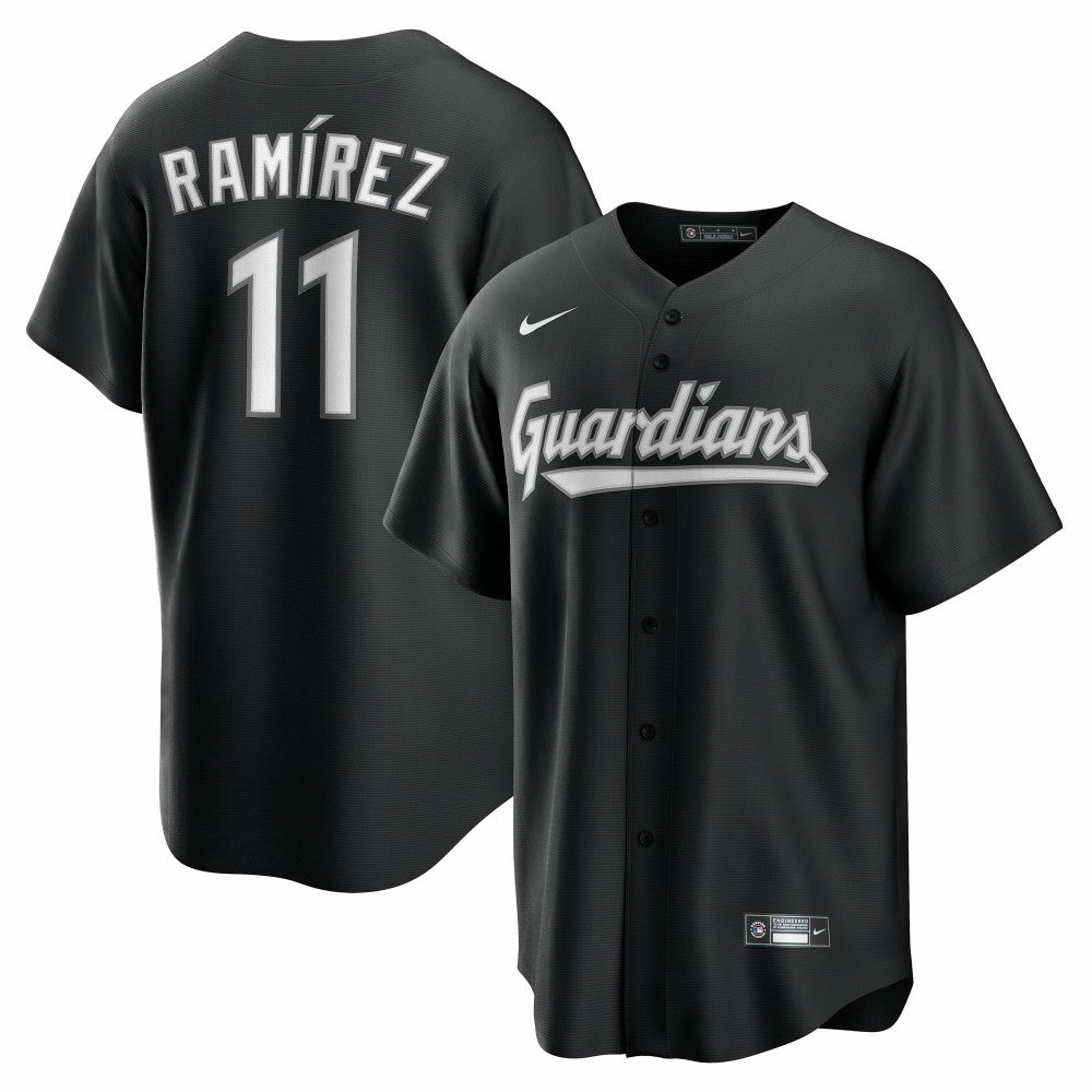 José Ramírez Cleveland Guardians Nike Replica Player Jersey - Black Jerseys