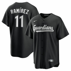 MLB Jos¨¦ Ram¨ªrez Cleveland Guardians Nike Replica Player Jersey - Black