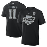 NHL Anze Kopitar Los Angeles Kings Fanatics Authentic Stack Name & Number T-Shirt - Black