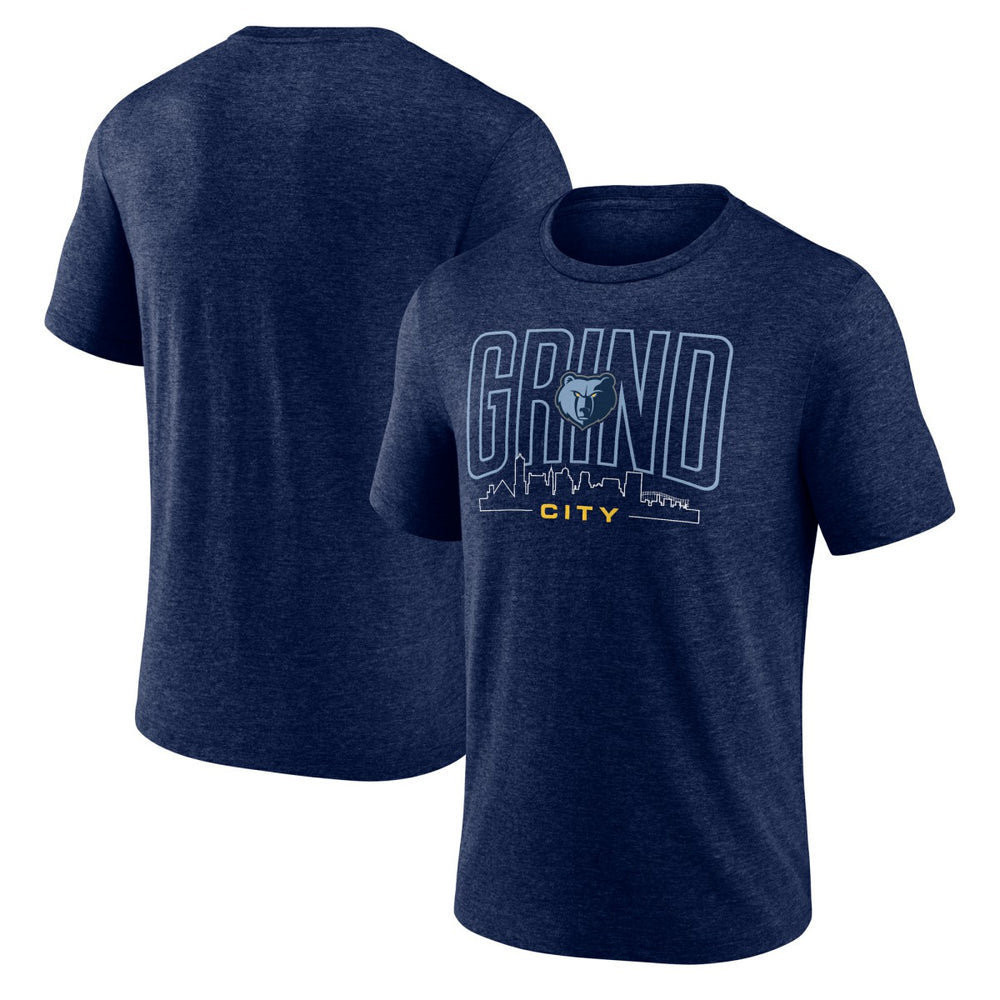 Memphis Grizzlies Huddle Tri-Blend T-Shirt Navy