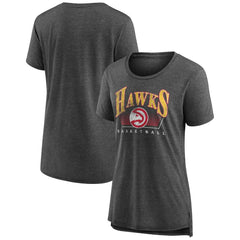 Atlanta Hawks Women's Selection Tri-Blend T-Shirt Gray