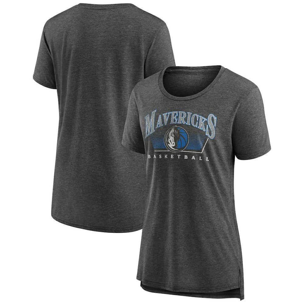 Dallas Mavericks Women's Selection Tri-Blend T-Shirt Gray