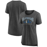 Dallas Mavericks Women's Selection Tri-Blend T-Shirt Gray