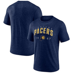 Indiana Pacers Backboard Tri-Blend T-Shirt Navy