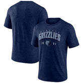 Memphis Grizzlies Backboard Tri-Blend T-Shirt Navy