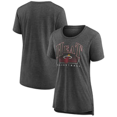 Miami Heat Women's Selection Tri-Blend T-Shirt Gray