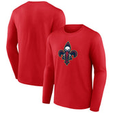 New Orleans Pelicans Alternate Logo Long Sleeve T-Shirt Red