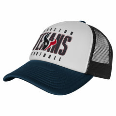 Houston Texans Youth Essentials Trucker Adjustable Hat White/Navy