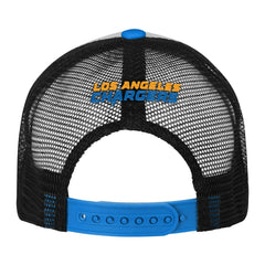 Los Angeles Chargers Youth Essentials Trucker Adjustable Hat White/Powder Blue