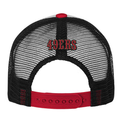 San Francisco 49ers Youth Essentials Trucker Adjustable Hat White/Scarlet