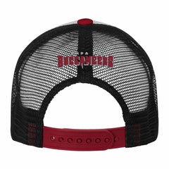 Tampa Bay Buccaneers Youth Essentials Trucker Adjustable Hat White/Red