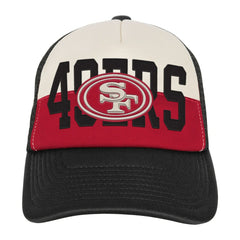 San Francisco 49ers Youth Modern Fan Trucker Adjustable Hat White/Black