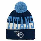 Tennessee Titans Outerstuff Youth Modern Fan Cuffed Knit Hat with Pom Navy