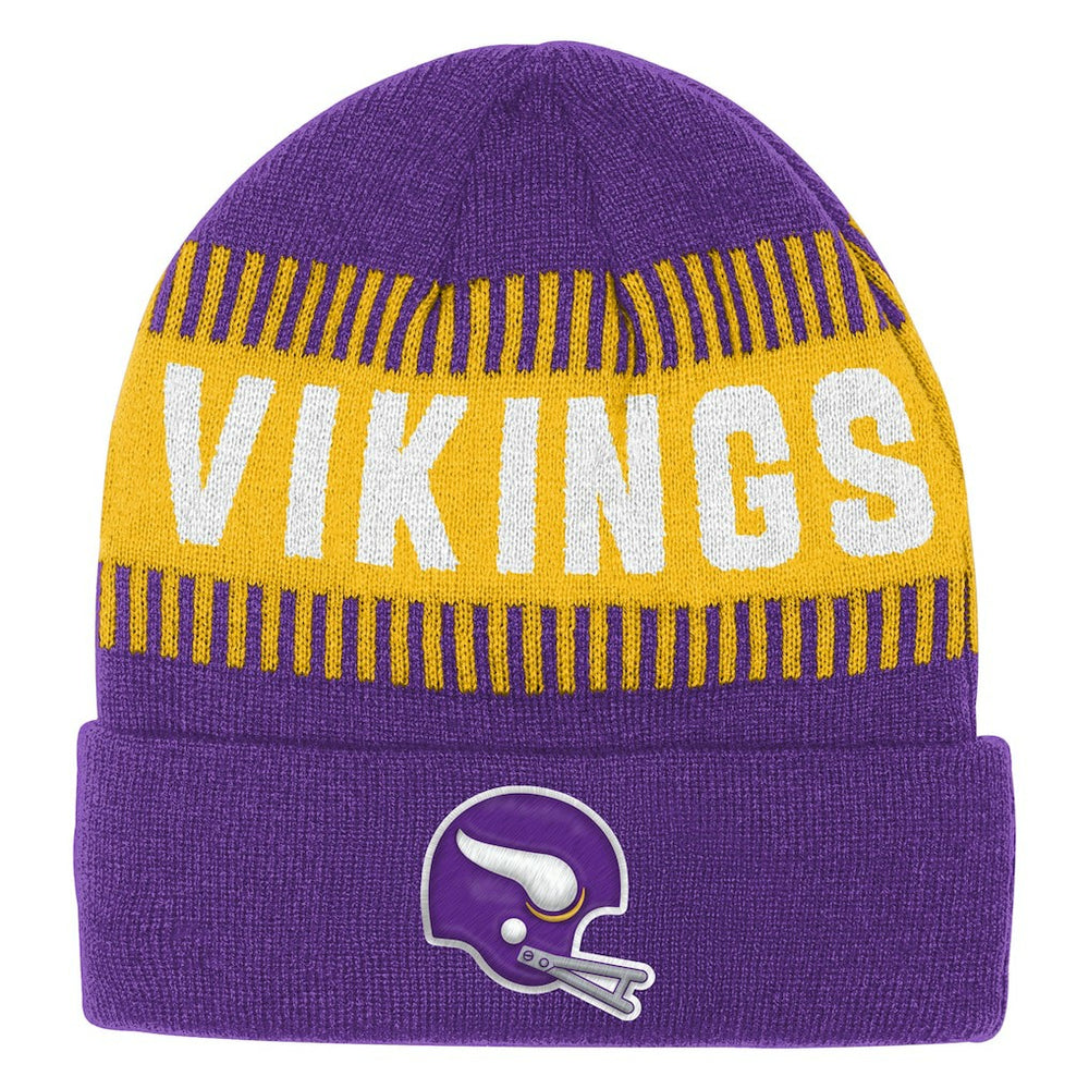 Minnesota Vikings Outerstuff Bright Lights Cuffed Knit Hat Purple