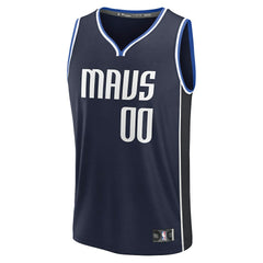 NBA Dallas Mavericks Fast Break Custom Jersey sale - Statement Editi- Navy